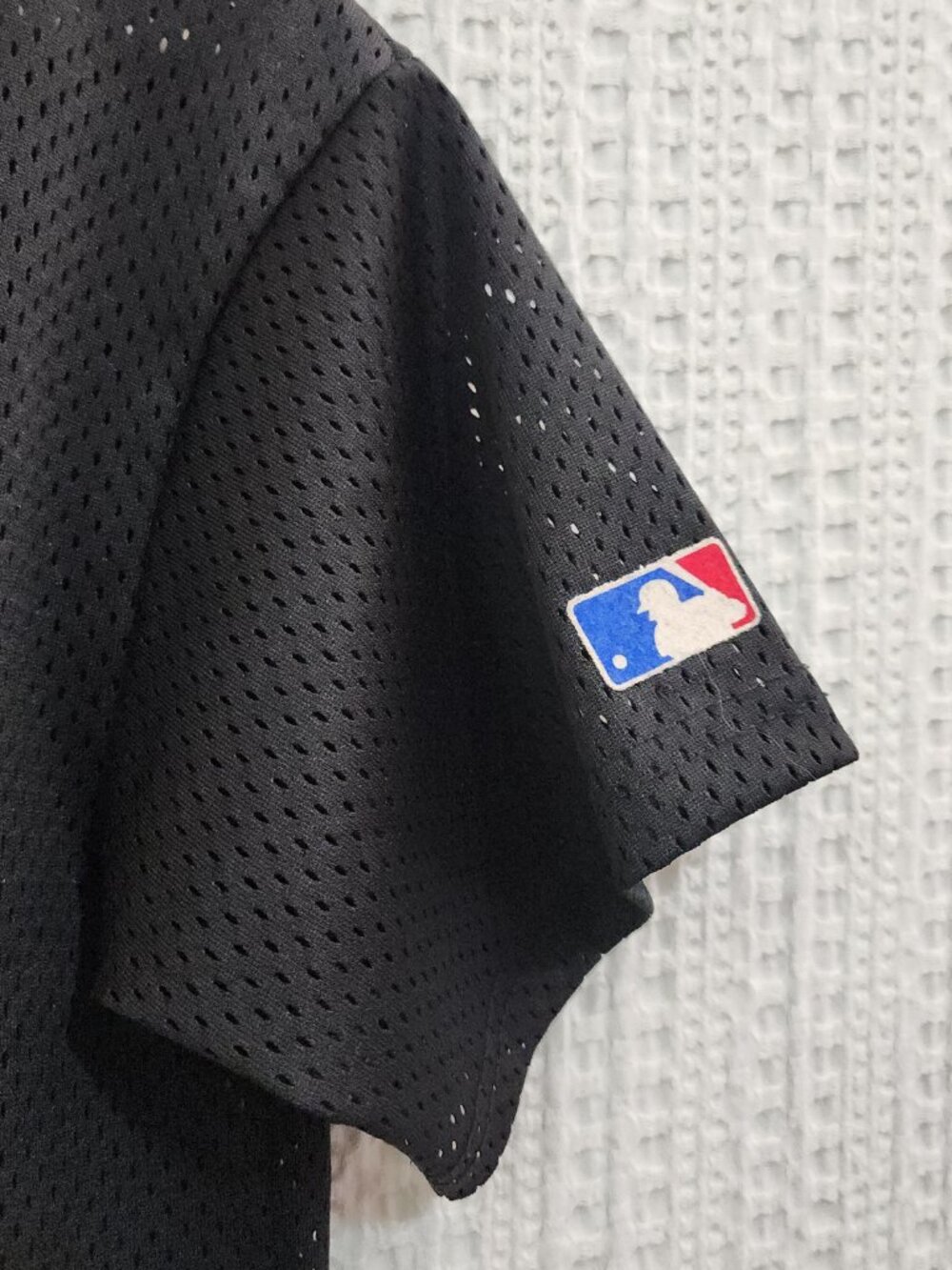 Vintage San Francisco Giants Jersey Majestic Black Mesh MLB Button Up Size Small - Picture 14 of 14